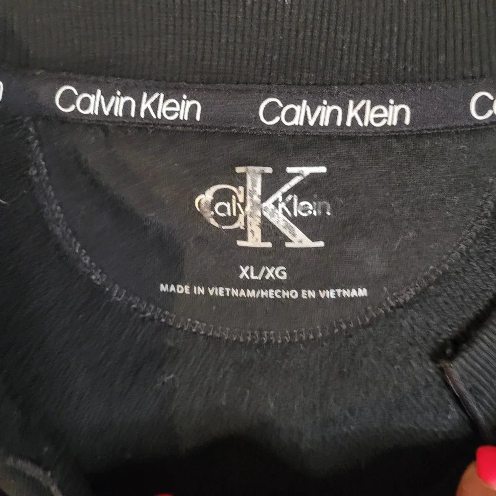 Calvin Klein Performance Womens XL Black Leopard‎ Logo Sweatshirt PFMT3913